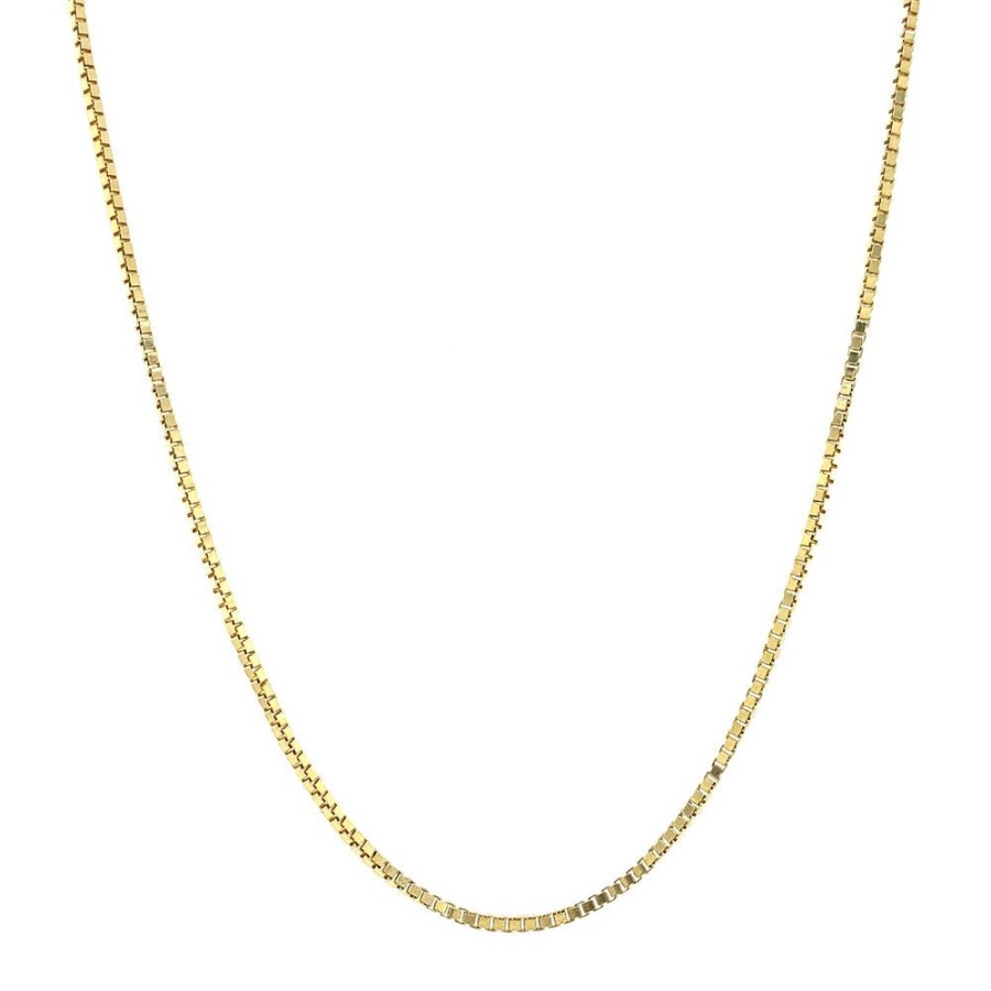 Jewelry vintage Length Necklaces | Golden Length Necklace Venetian 14 Krt 42 Cm