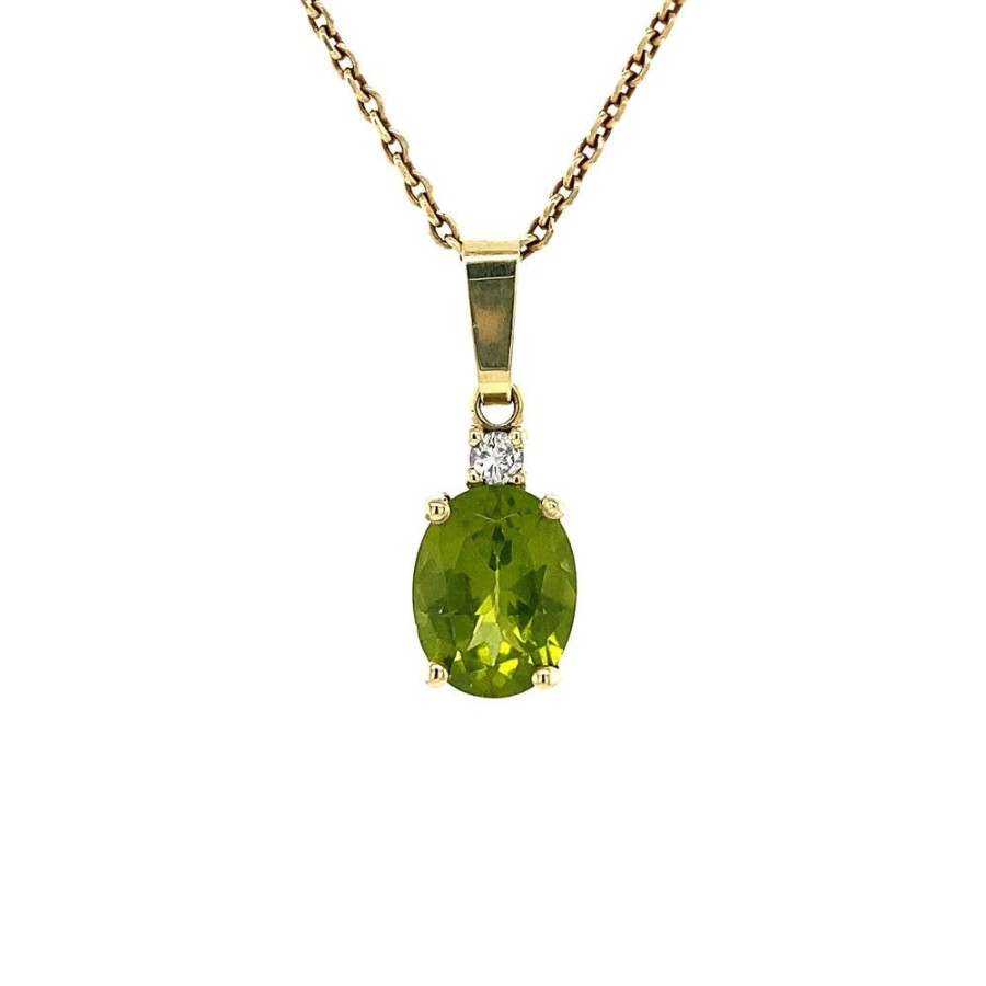 Jewelry vintage Golden Pendants | Grace Hanger L 14 Krt - Lime