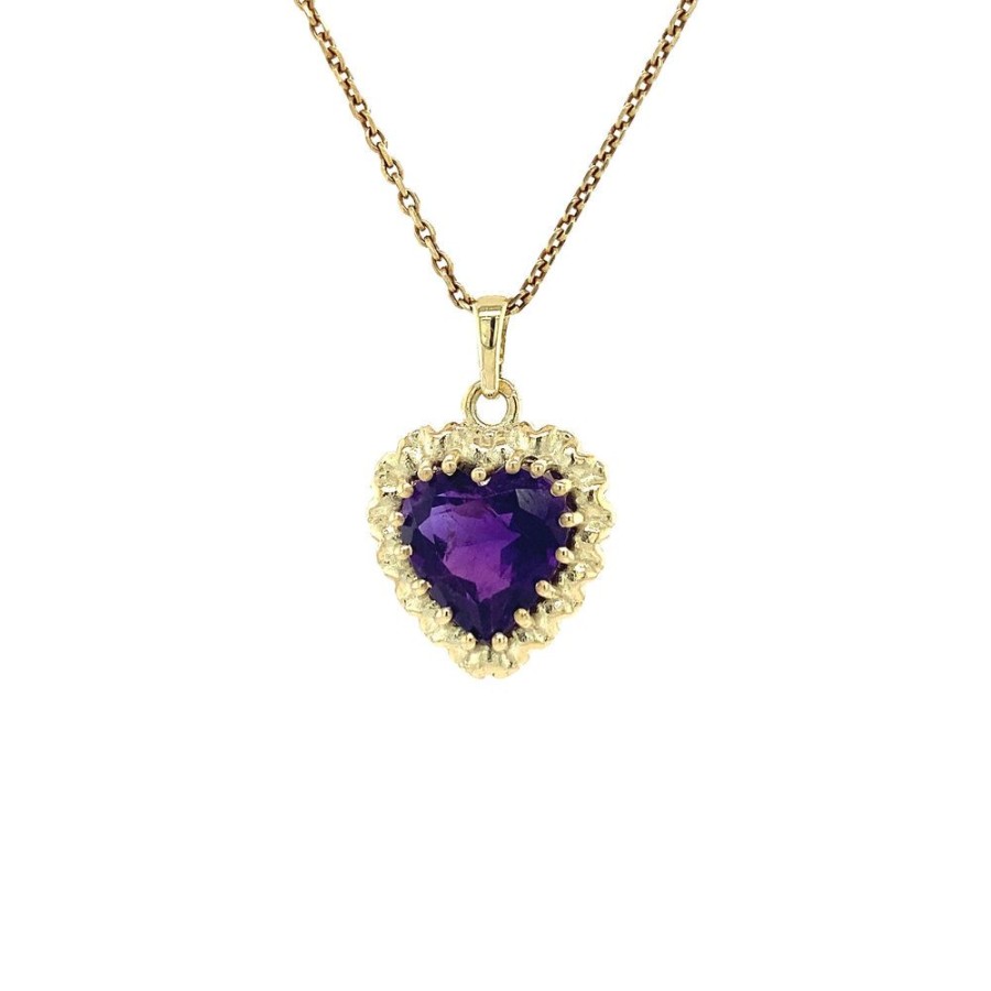 Jewelry vintage Golden Pendants | Sophia Hanger 14 Krt - Violet