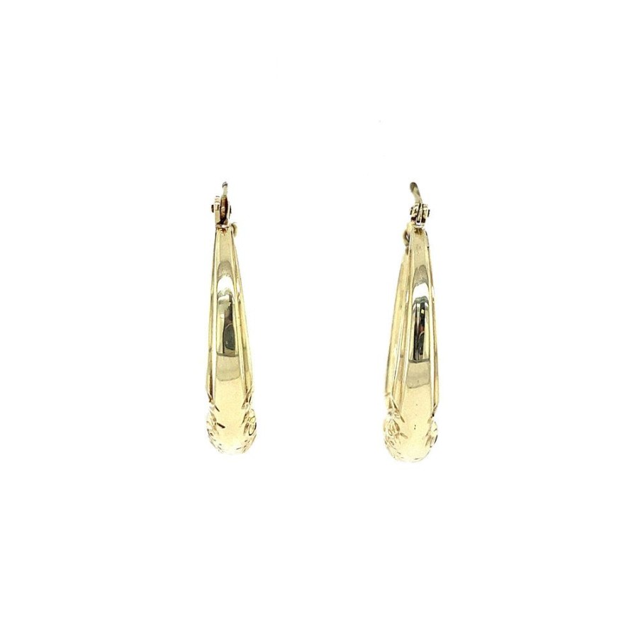 Jewelry vintage Ear Hoops | Gold Earrings 14 Crt