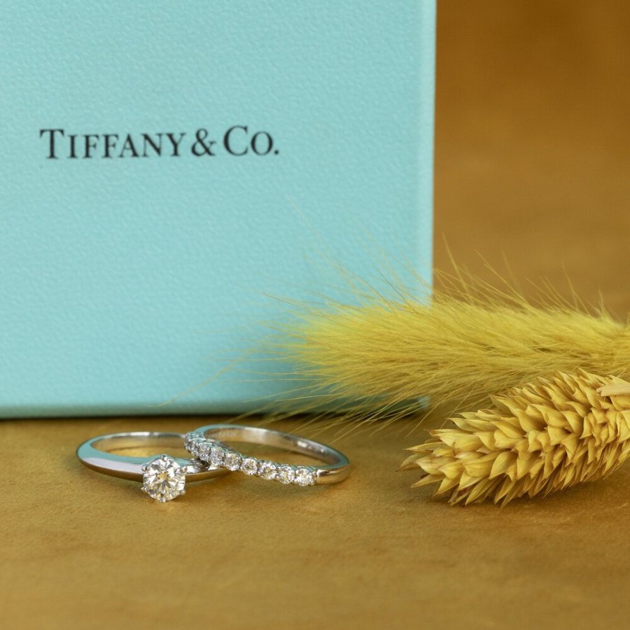 Jewelry vintage Diamond Rings | White Gold Tiffany & Co Rings Platinum 950