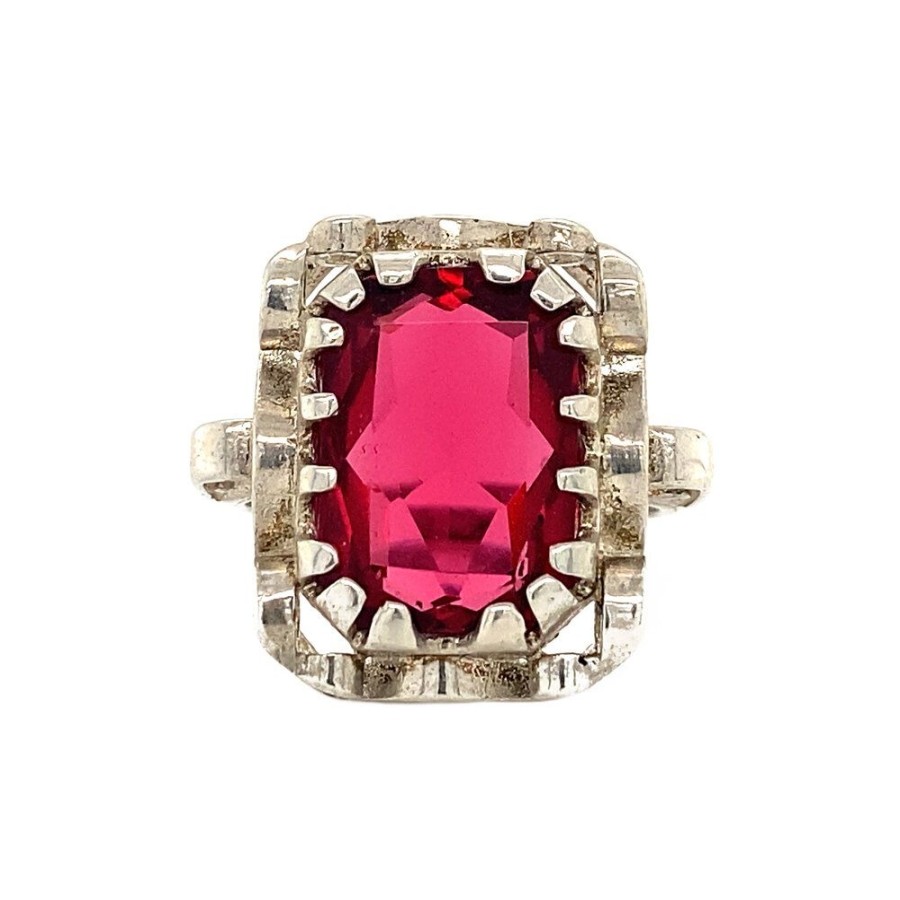 Jewelry vintage Rings With Gemstone | Queen'S Ring 925 - Ruby Ruby