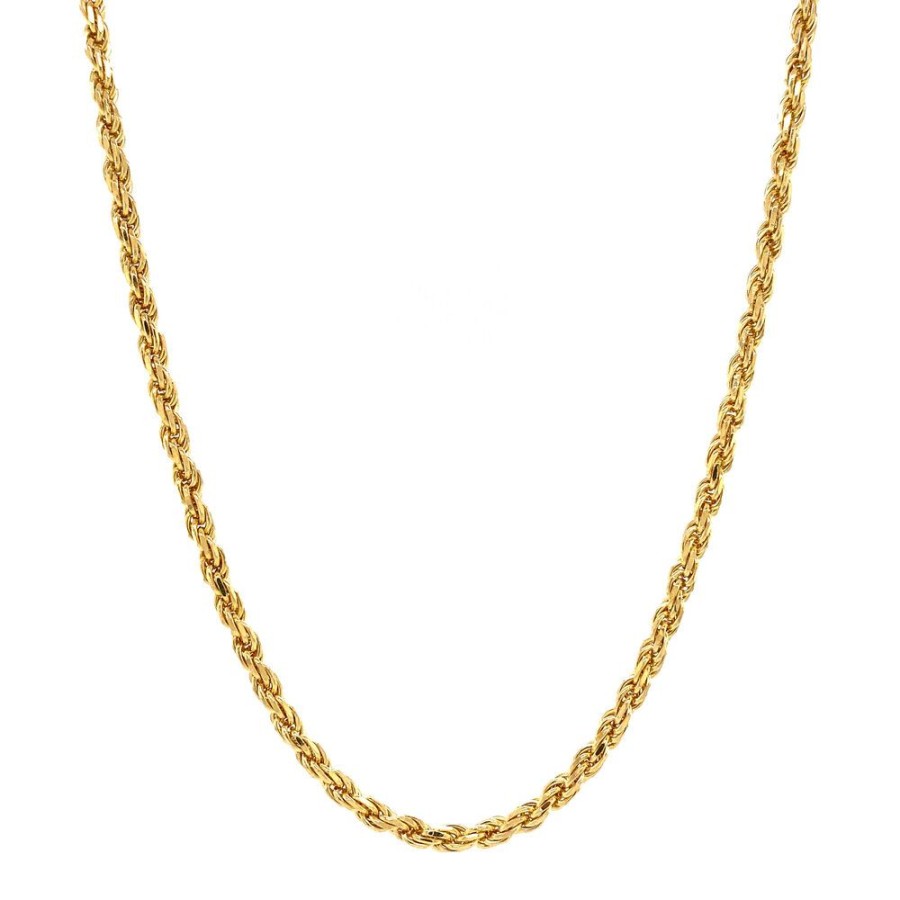 Jewelry vintage Golden Chains | Gold Necklace Cord 61.5 Cm 14 Krt