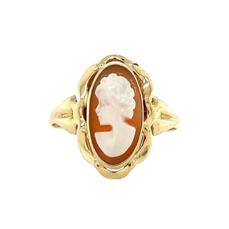 Jewelry vintage Rings With Gemstone | Gold Ring With Cameo 14 Krt