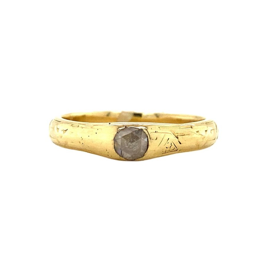 Jewelry vintage Diamond Rings | Gold Ring With Rose Diamond 14 Krt