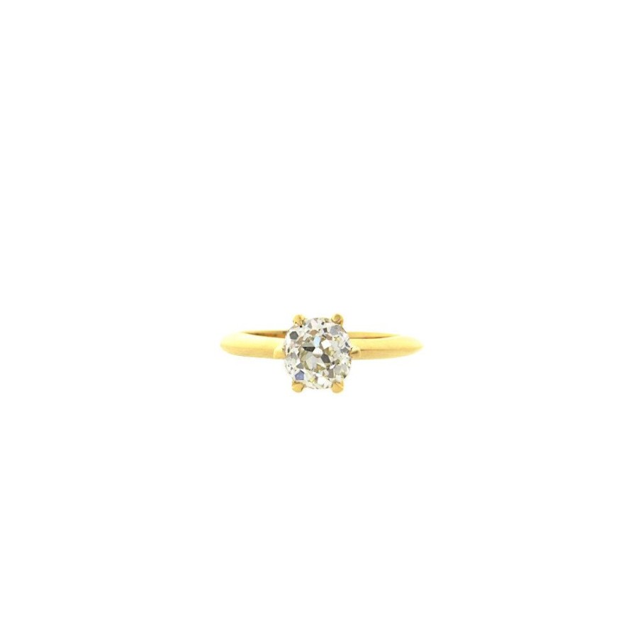 Jewelry vintage Diamond Rings | Gold Solitaire Ring With 1.27Ct Diamond 18 Krt