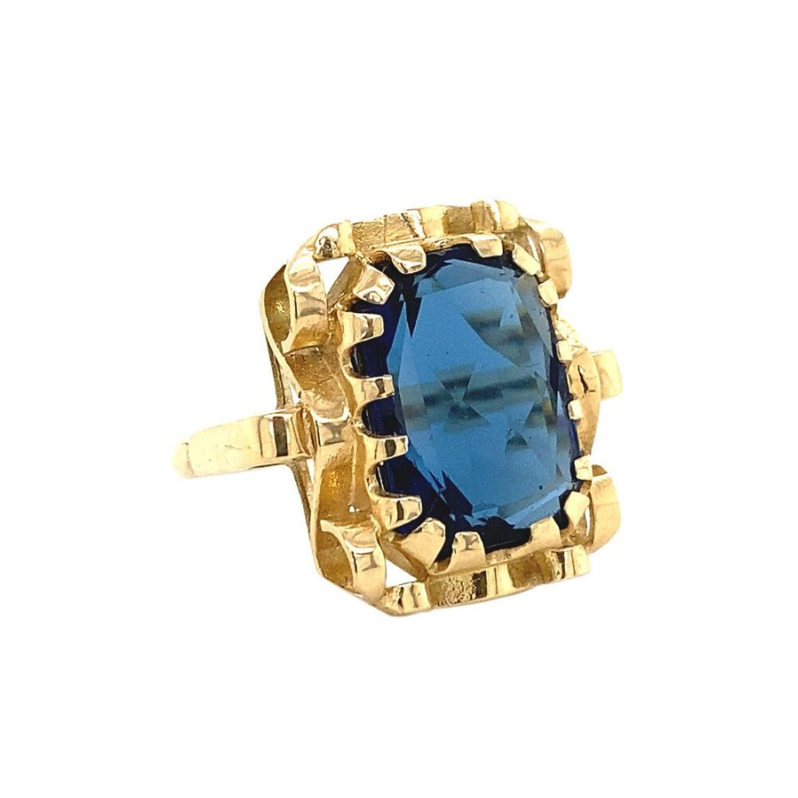 Jewelry vintage Rings With Gemstone | Queen'S Ring 14 Krt - Moonlight