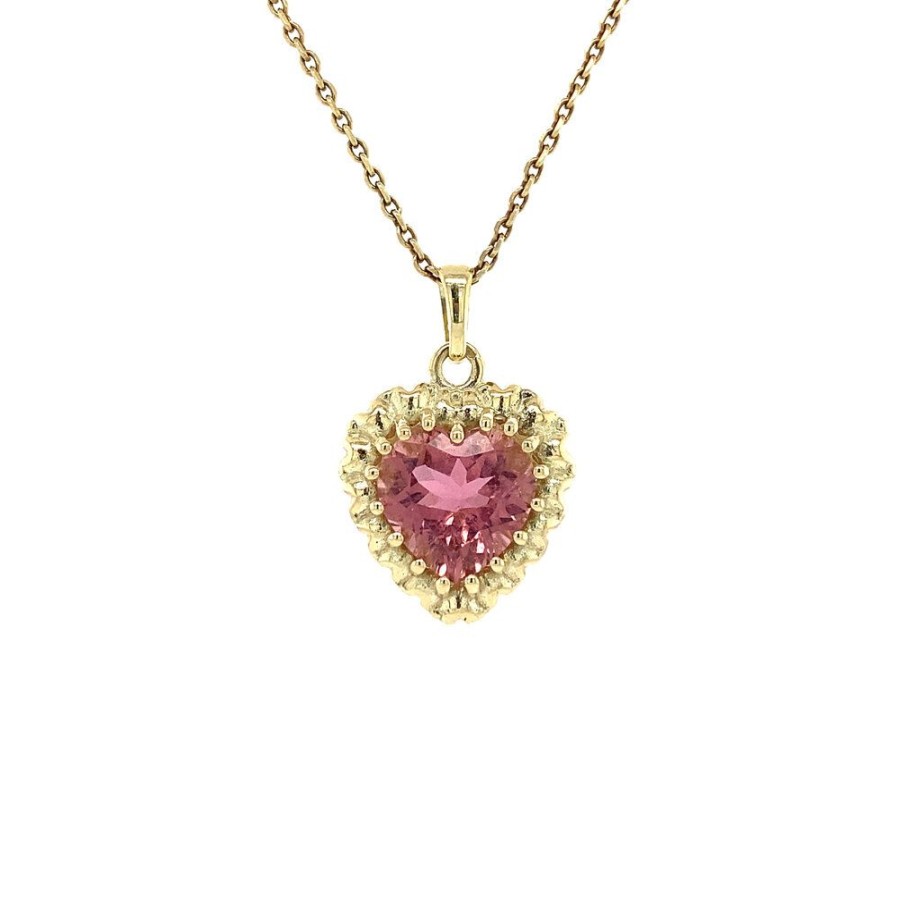 Jewelry vintage Golden Pendants | Sophia Hanger 14 Krt - Pink Sakura