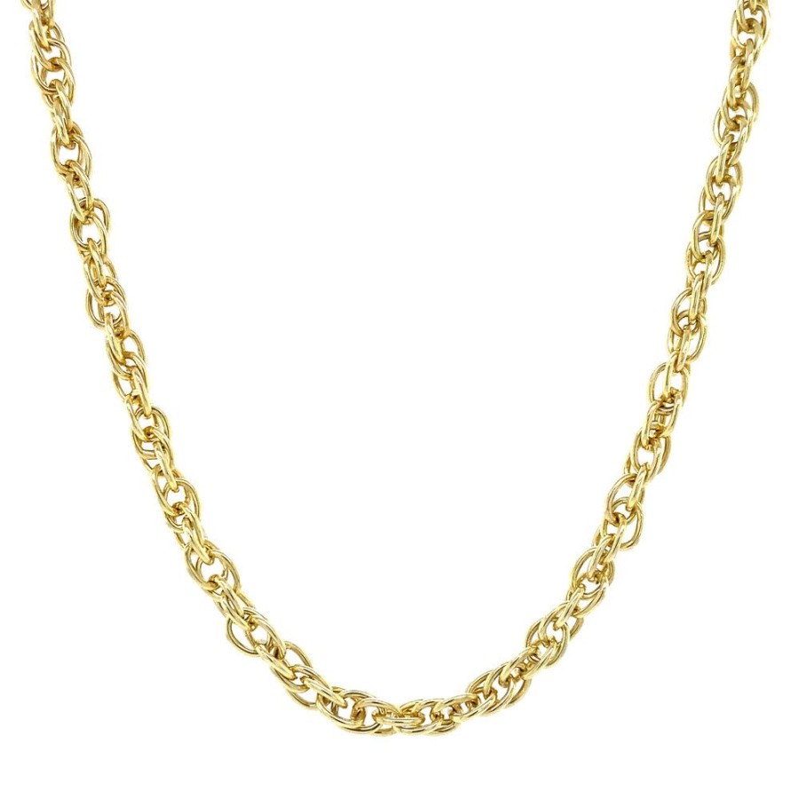 Jewelry vintage Golden Chains | Gold Necklace Singapore 53 Cm 14 Crt