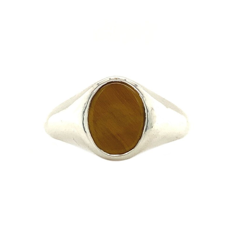 Jewelry vintage Rings With Gemstone | Twiggy Ring Xs 925 - Tiger Eye