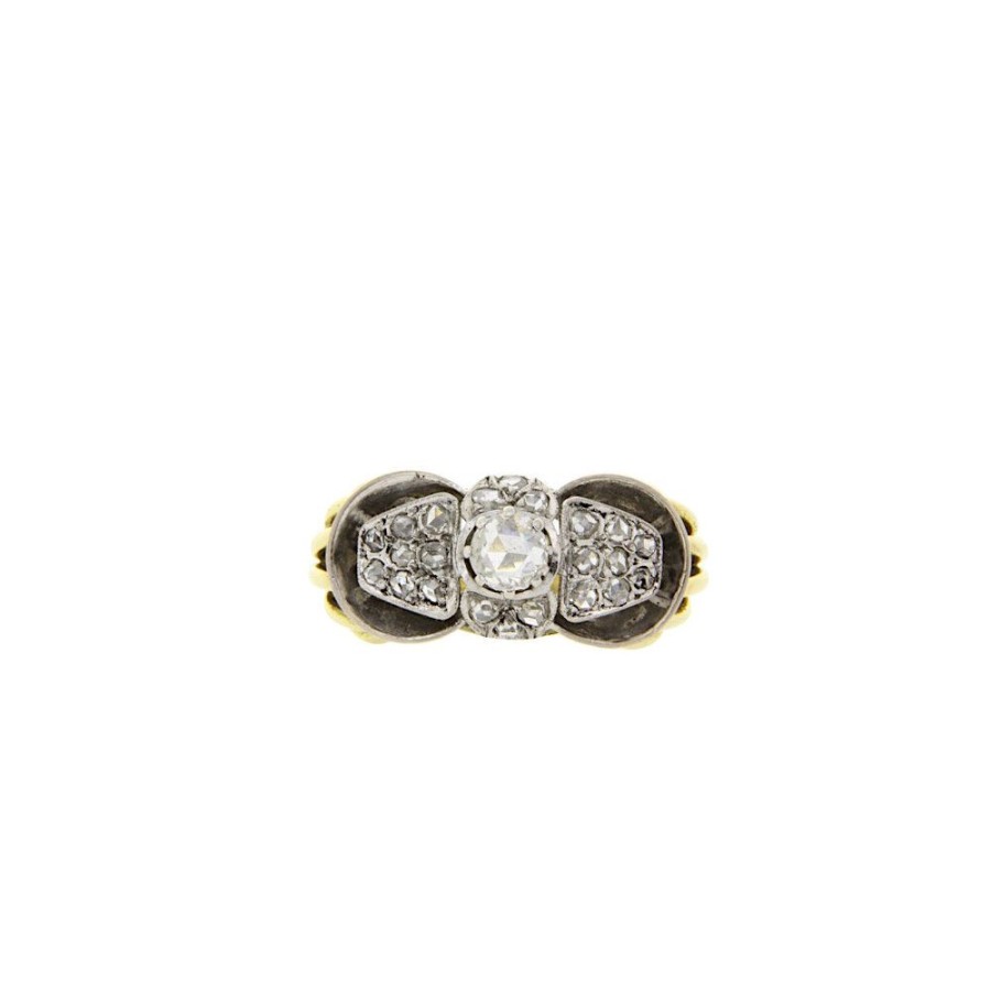 Jewelry vintage Diamond Rings | Gold Ring With Rose Diamond 14 Krt