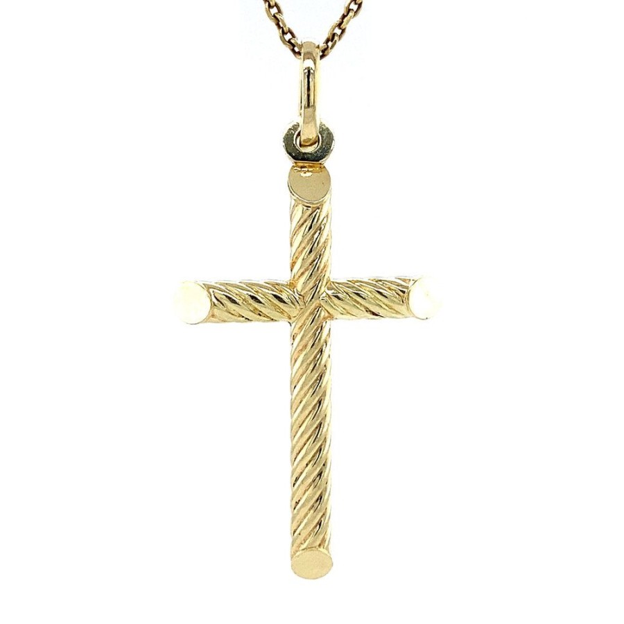 Jewelry vintage Golden Pendants | Gold Pendant Cross 14 Krt