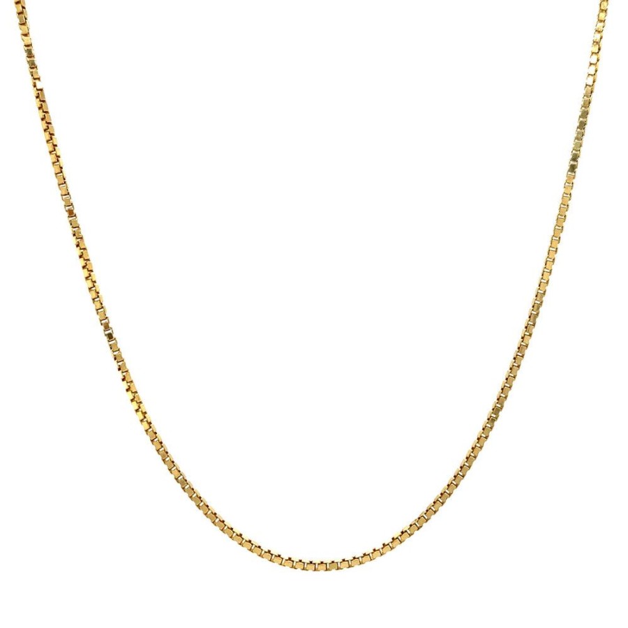 Jewelry vintage Length Necklaces | Golden Length Necklace Venetian 40 Cm 18 Krt