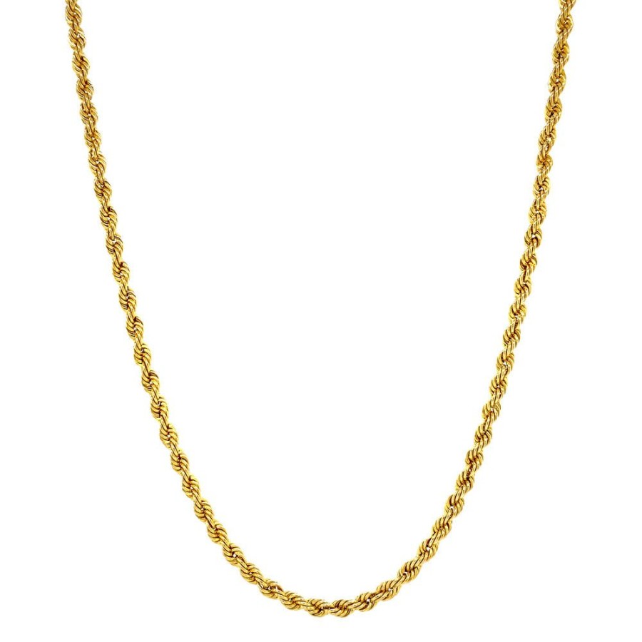 Jewelry vintage Golden Chains | Gold Necklace Cord 51.5 Cm 18 Krt