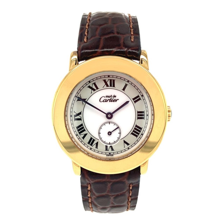 Jewelry vintage Watch | Must De Cartier Round Watch Double