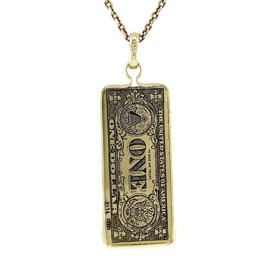 Jewelry vintage Golden Pendants | Gold Pendant Dollar 14 Krt