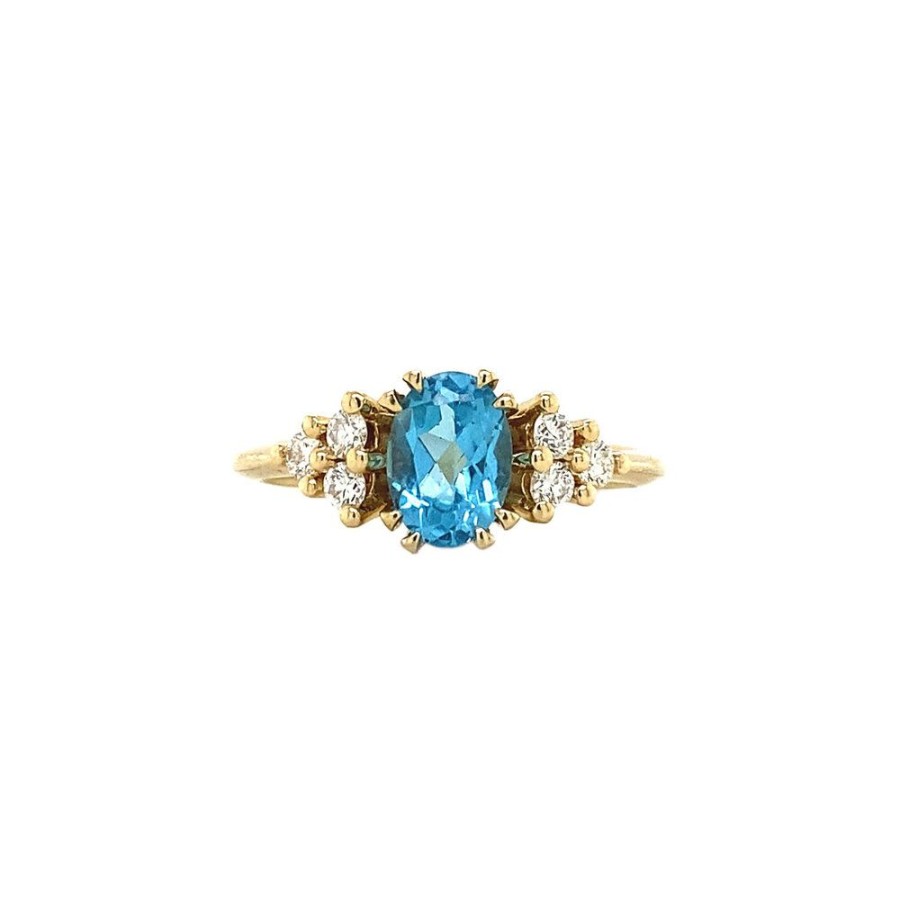 Jewelry vintage Rings With Gemstone | Audrey Ring 14 Crt - Poolside Party