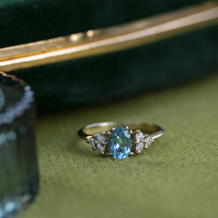 Jewelry vintage Rings With Gemstone | Audrey Ring 14 Crt - Poolside Party