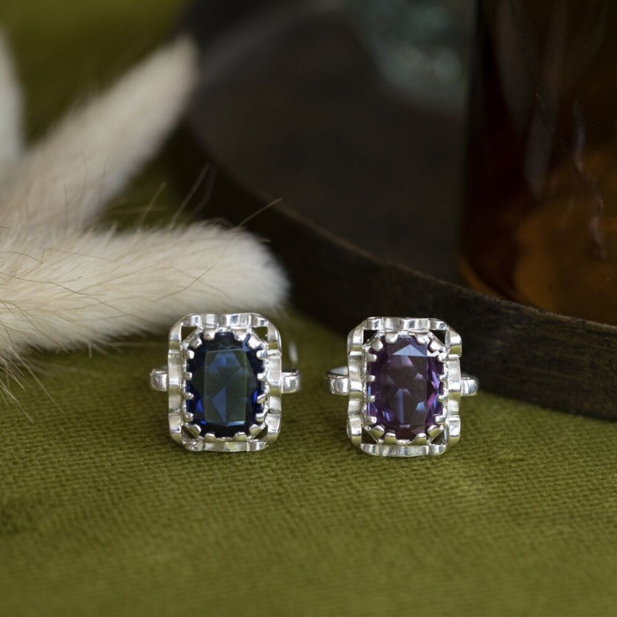 Jewelry vintage Rings With Gemstone | Queen'S Ring 925 - Moonlight