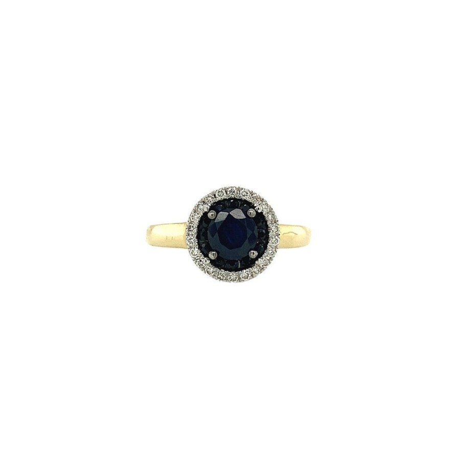 Jewelry vintage Rings With Gemstone | Gold Ring With Sapphire And Diamond 14 Crt