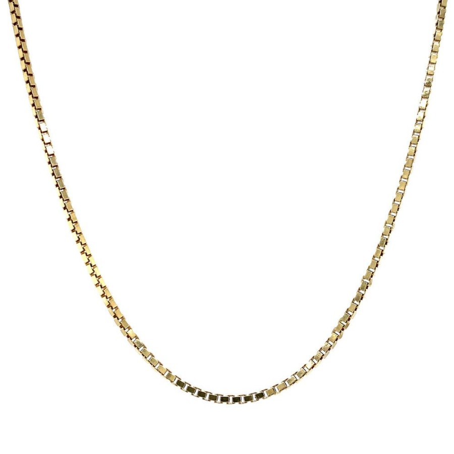 Jewelry vintage Length Necklaces | Golden Length Necklace Venetian 39.5 Cm 14 Krt