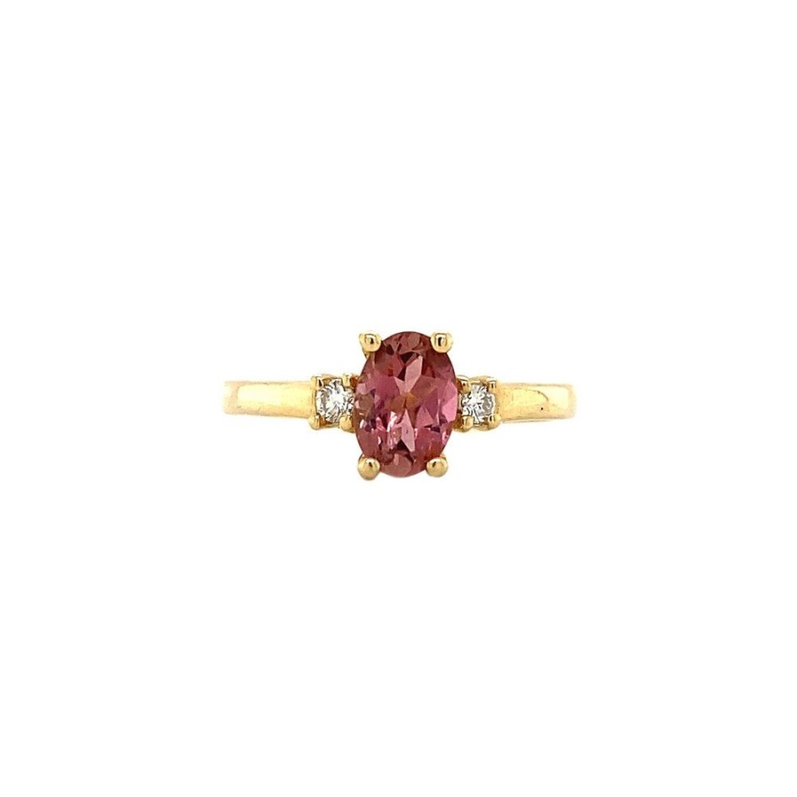 Jewelry vintage Rings With Gemstone | Grace Ring 14 Krt - Pink Sakura