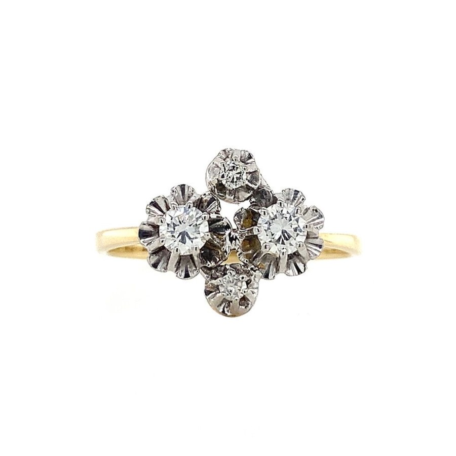 Jewelry vintage Diamond Rings | Gold Ring With Diamonds 14 Krt