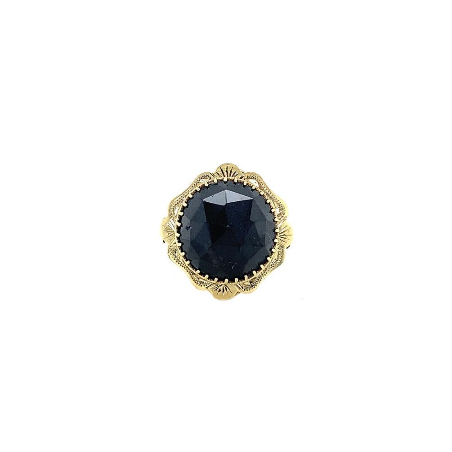 Jewelry vintage Rings With Gemstone | Gold Ring With Garnet 14 Crt