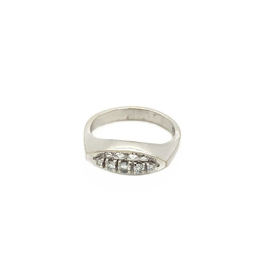 Jewelry vintage Diamond Rings | White Gold Ring With Diamond 14 Krt