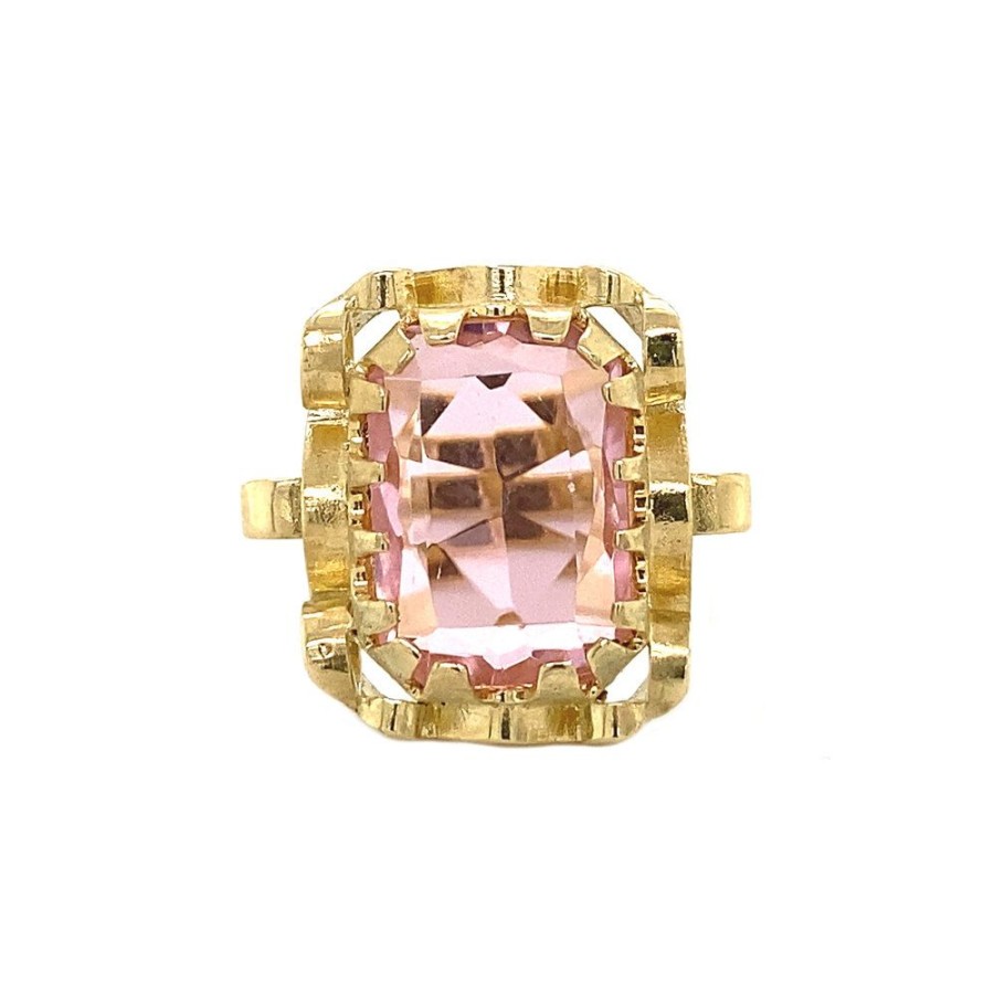 Jewelry vintage Rings With Gemstone | Queen'S Ring 14 Krt - Pink Sakura