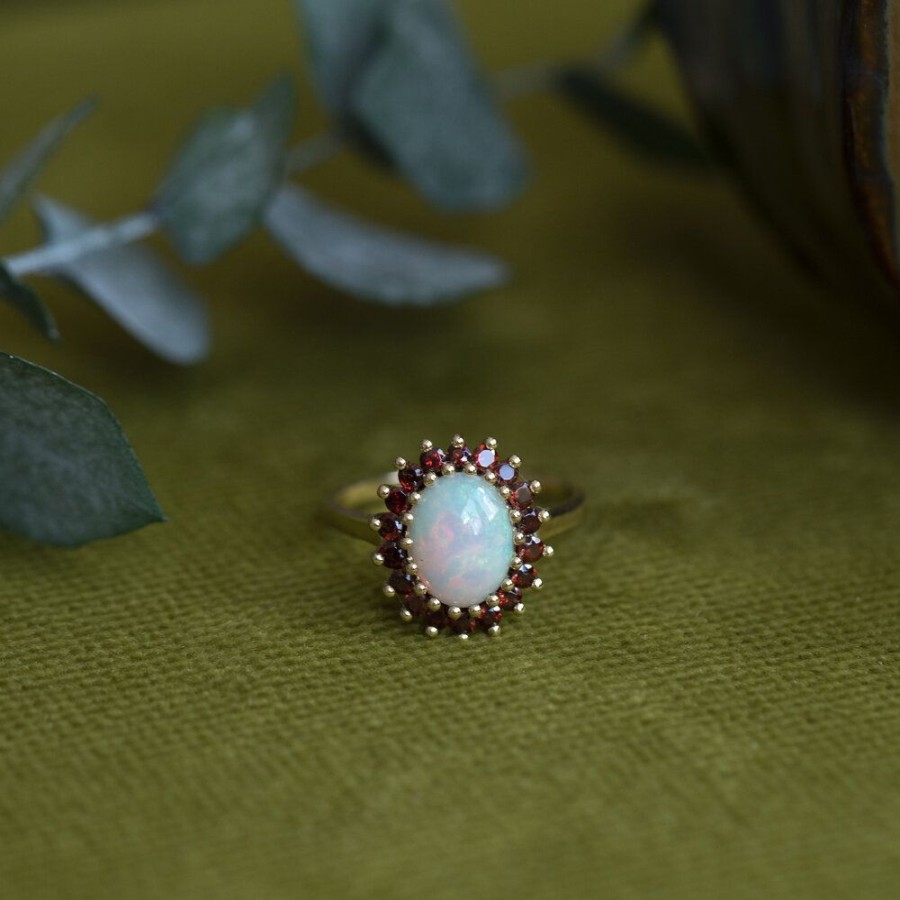 Jewelry vintage Rings With Gemstone | Lady Di Ring 14 Krt - Aurora