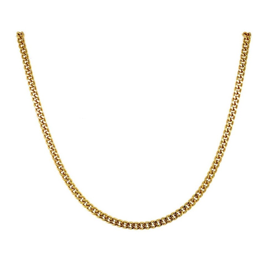 Jewelry vintage Length Necklaces | Gold Length Necklace Gourmet 41 Cm 14 Krt