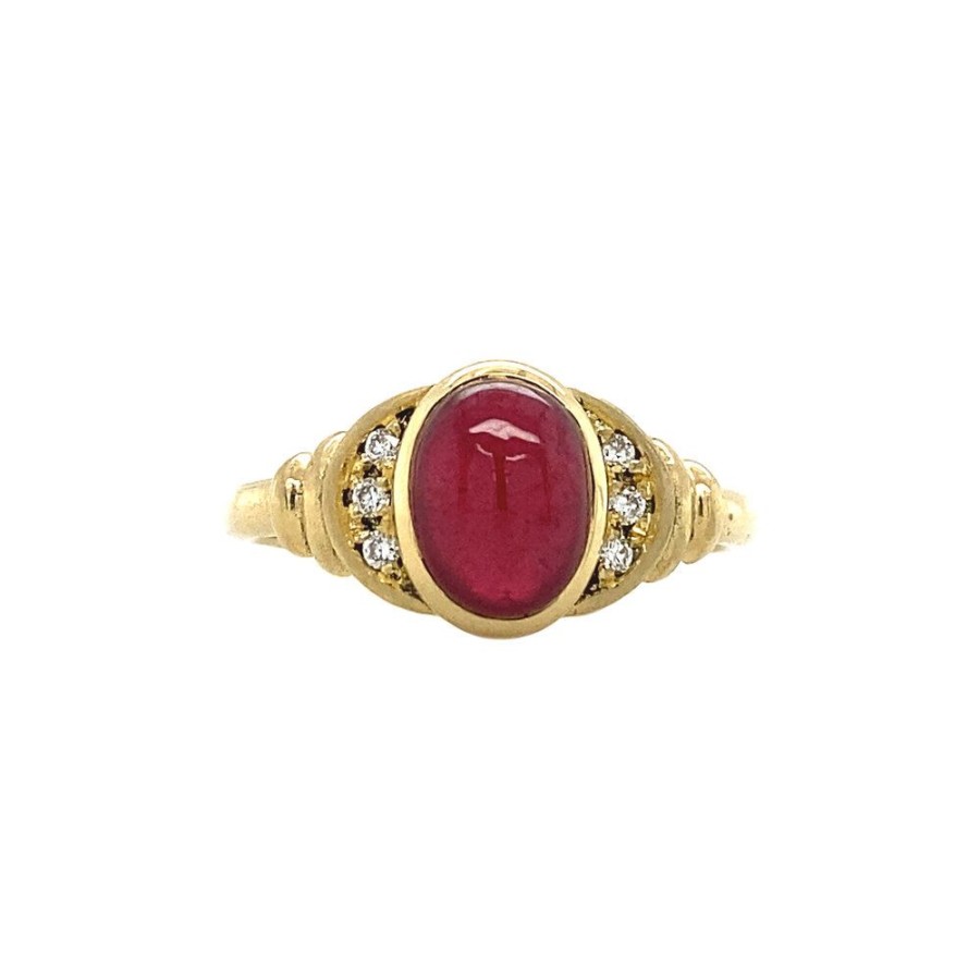 Jewelry vintage Rings With Gemstone | Jane Ring 14 Krt - Ruby Ruby