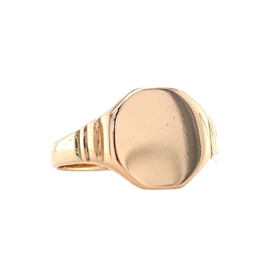 Jewelry vintage Golden Rings | Rose Gold Signet Ring 14 Krt