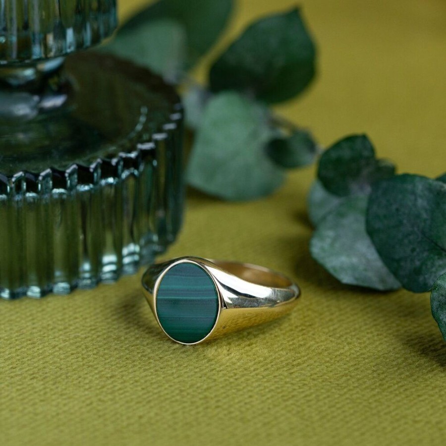 Jewelry vintage Rings With Gemstone | Twiggy Ring 14 Krt - Royal Green