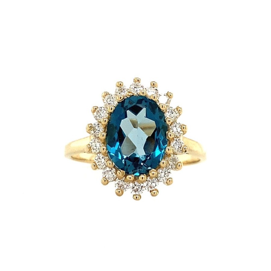 Jewelry vintage Rings With Gemstone | Lady Di Ring 14 Krt - London