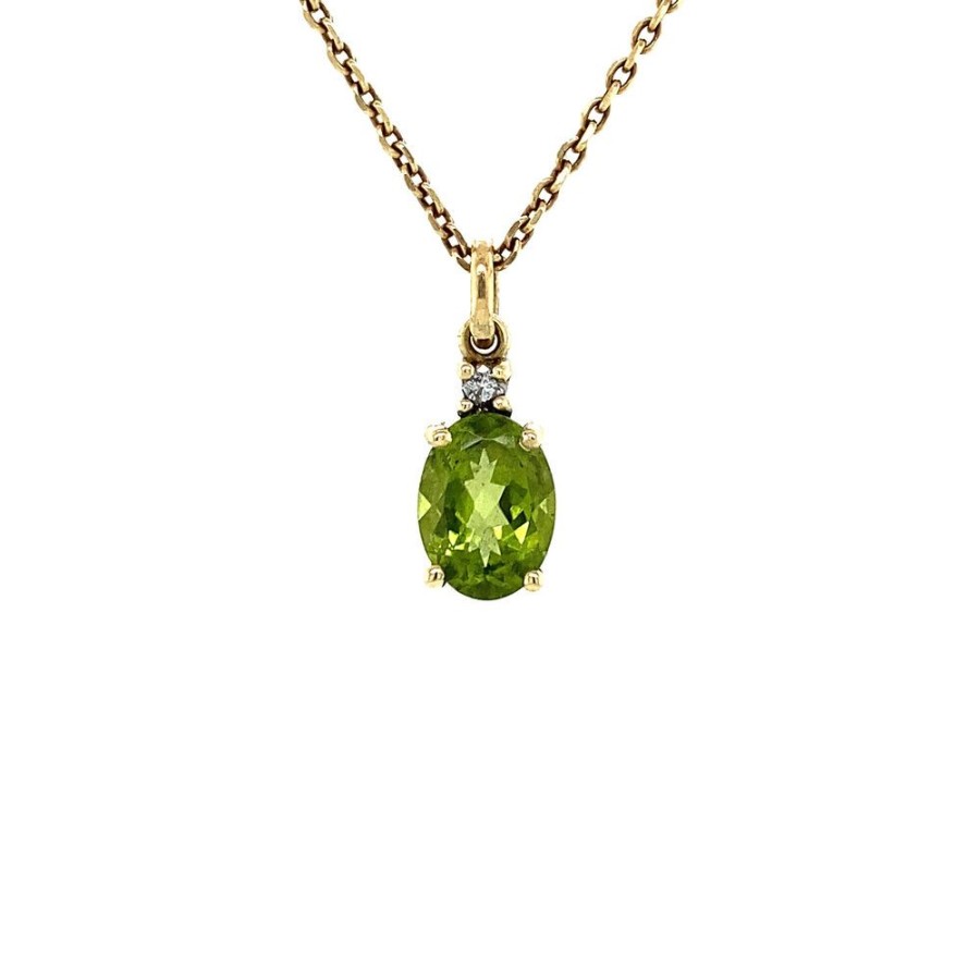 Jewelry vintage Golden Pendants | Grace Hanger 14 Krt - Lime