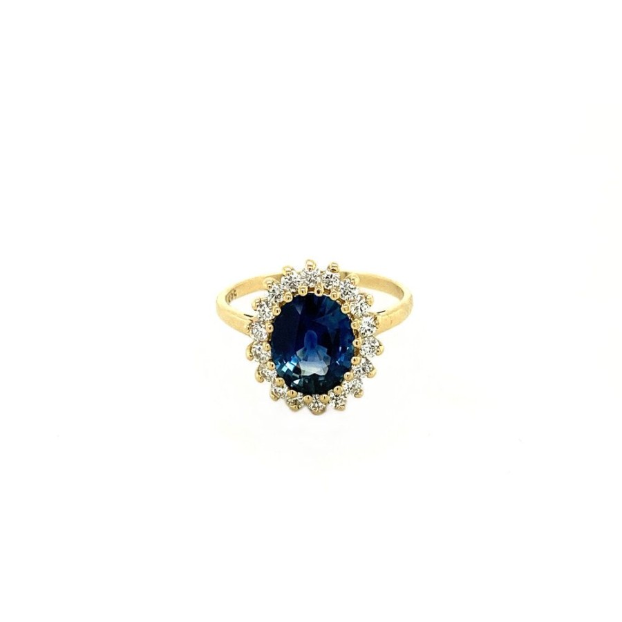 Jewelry vintage Rings With Gemstone | Lady Di Ring 14 Krt - Sapphire